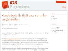 Tablet Screenshot of iosprogramlama.com